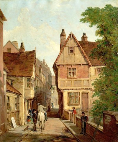 Old Houses, St. Peters Gate, Nottingham by Reuben Bussey